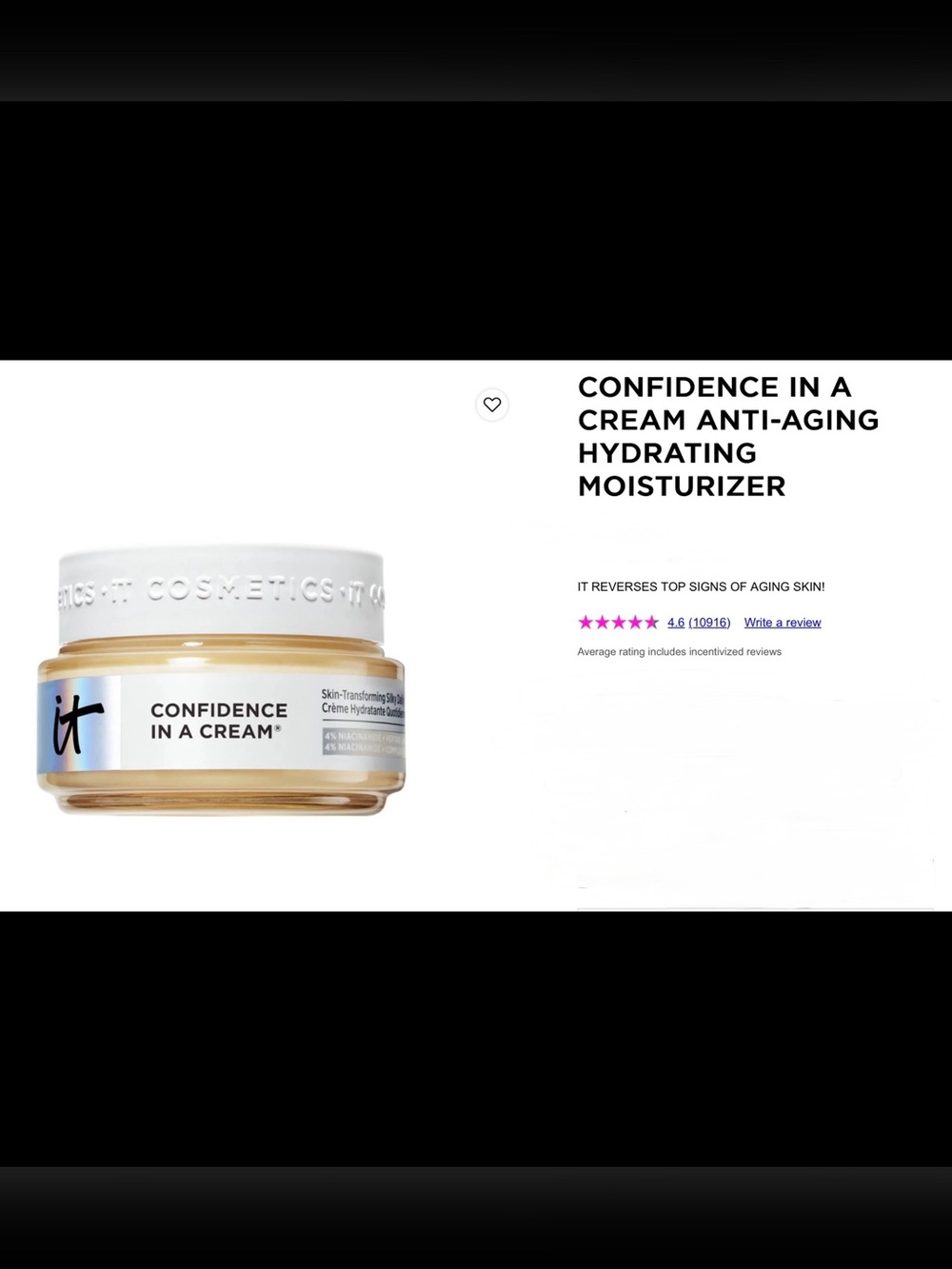 🌸B1- IT Cosmetics - Confidence in a Cream Transforming Super Face Cream💋